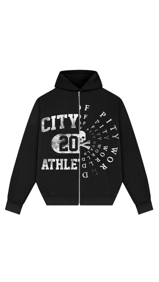 Split decision hoodie