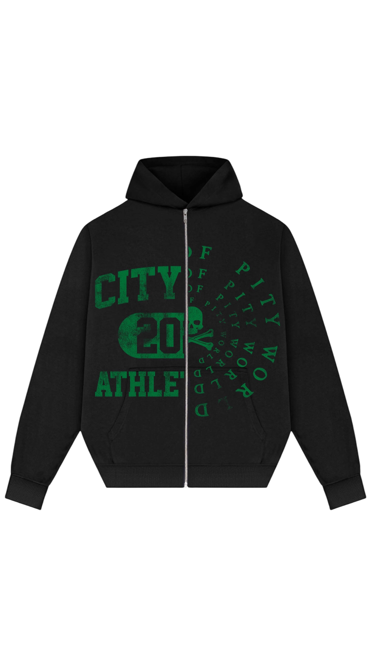 Split decision hoodie