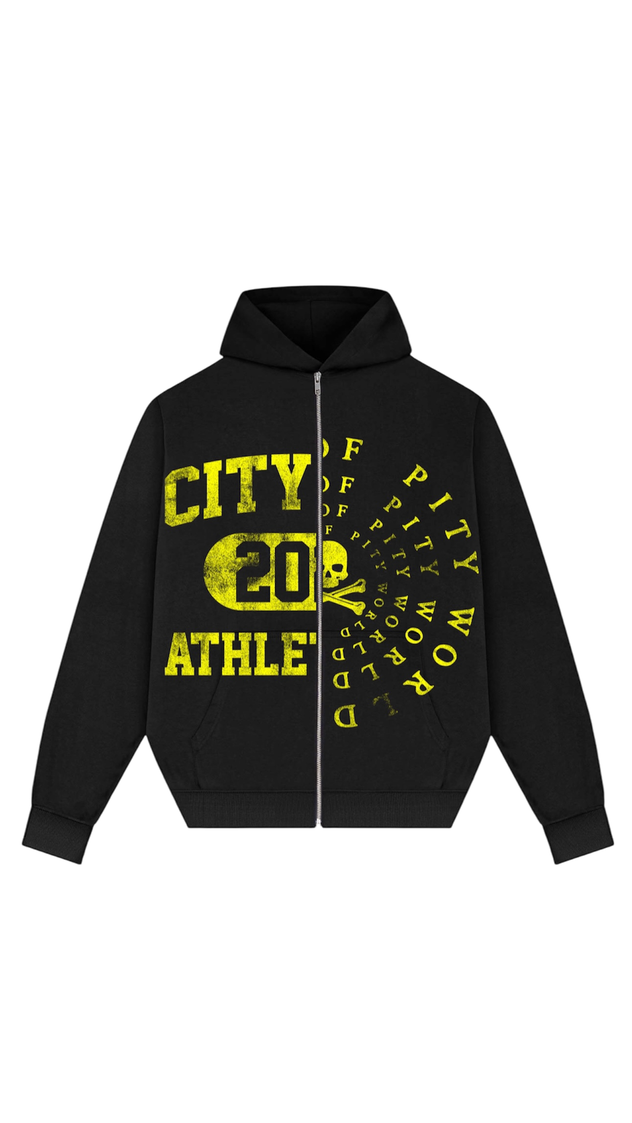 Split decision hoodie